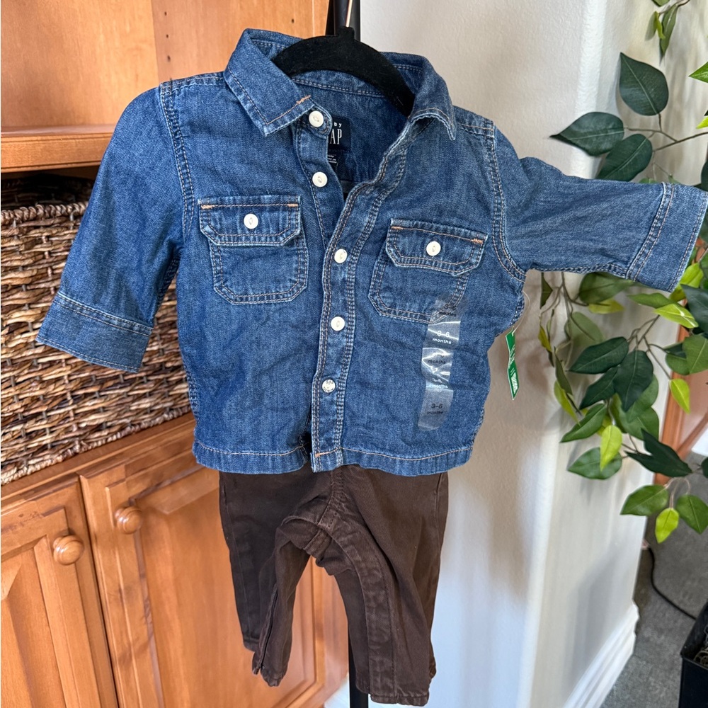 GAP Blue Jean Jacket Classic Denim Set